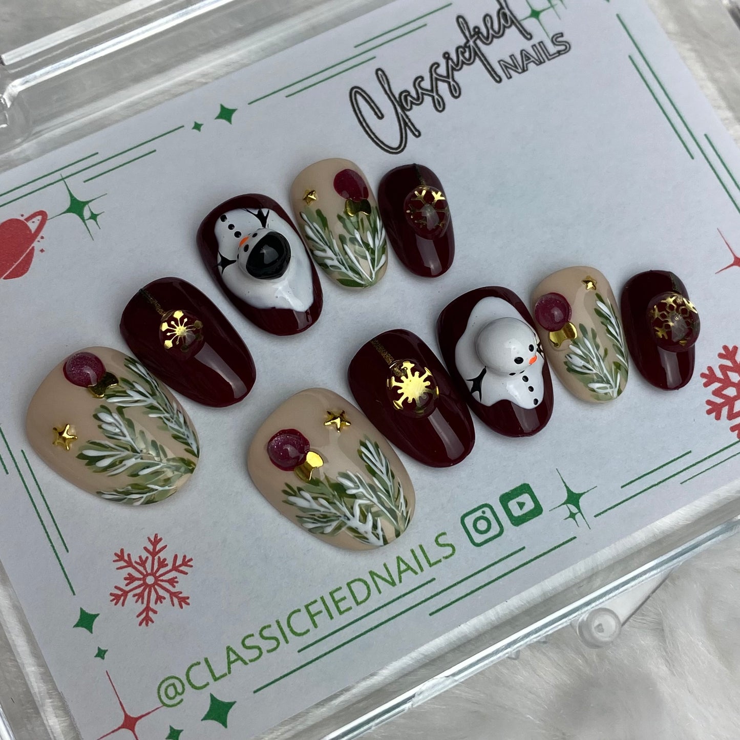 Melting Snowman & Ornaments